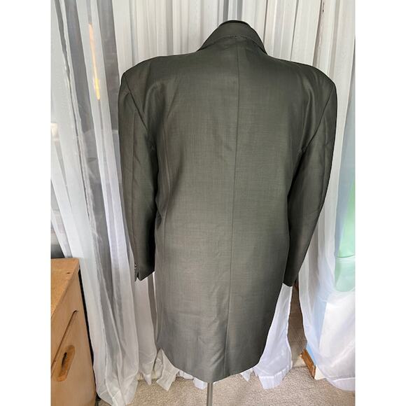 Blazer 5 button vintage 1980s gray Italian made - Picture 4 of 11